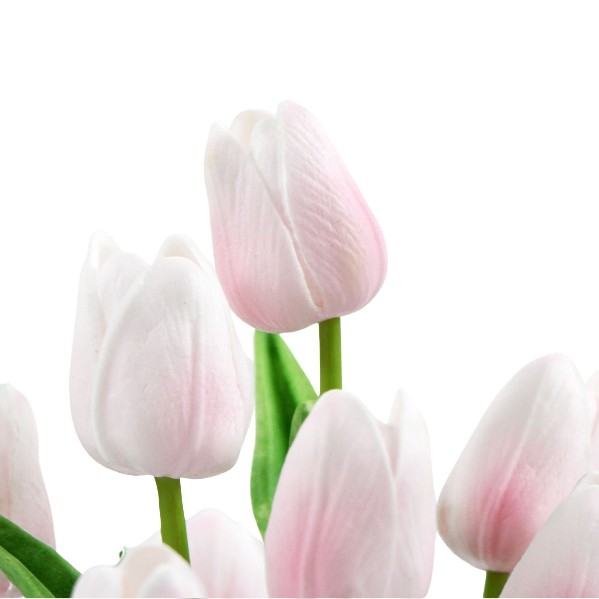 35cm Flowering Artificial Tulip Plant Arrangement With Ceramic Bowl - Image 4
