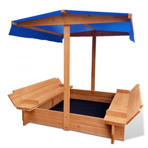 Wooden Outdoor Sand Box Set 120cm x 120cm